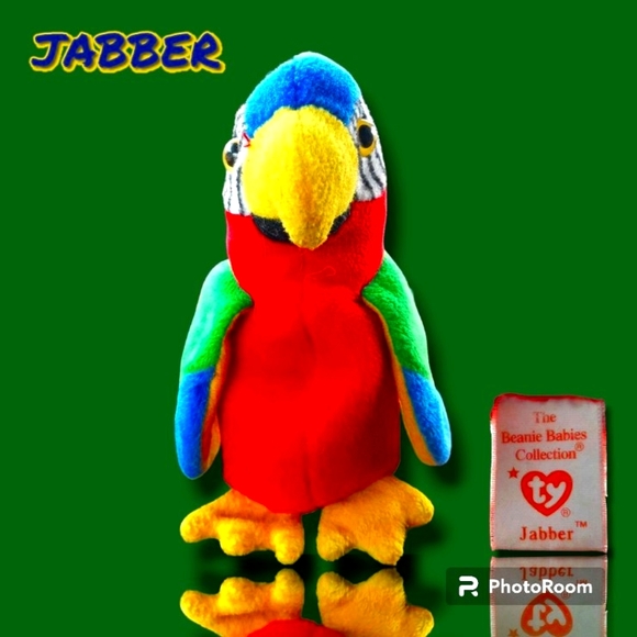 Vintage Collectible TY Beanie Baby JABBER The Parrot ๐ฆ - Picture 3 of 7